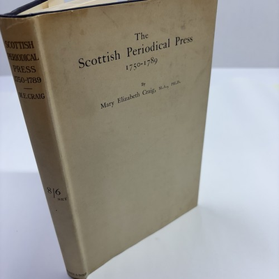 #ad The Scottish Periodical Press 1750 1789 HC DJ Mary Elizabeth Craig $38.99