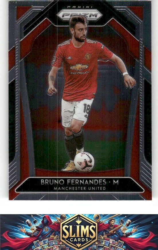 2020-21 Panini Prizm Premier League Manchester United Bruno Fernandes #12