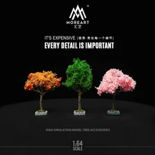 MoreArt 1/64 Simulation Tree Model Miniature Scene Accessories For Car Vehicles