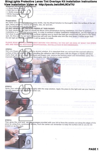 Murdered Out Taillamp Overlays Kit Tinted Lense Protection for BMW 6 Series & M6 - Bild 5 von 10