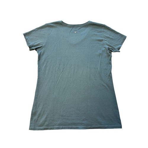 Life Is Good Womens Medium V-Neck Anchor T-Shirt 100% Cotton Light Blue - Picture 2 of 10