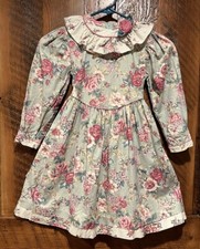 Vintage Polly Flinders Floral Tea Dress Prairie Cottagecore 1990’s Girl’s Size 5