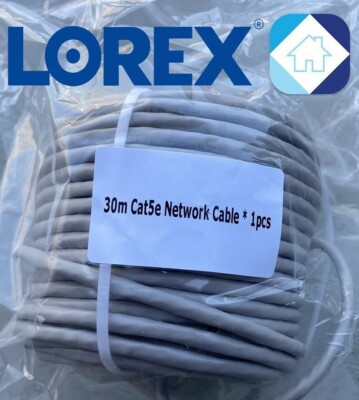   Lorex Cat5e 100FT/30m Network Ethernet Extension Cable for IP Security Camera