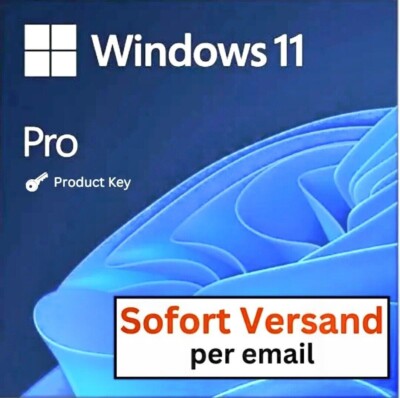 MS Windows 11 Pro - Key Sofort Versand Code Vollversion Email Download