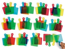 Learning Resources Primary Science Color Paddles, Set of 12 Paddles, 4 Assorted