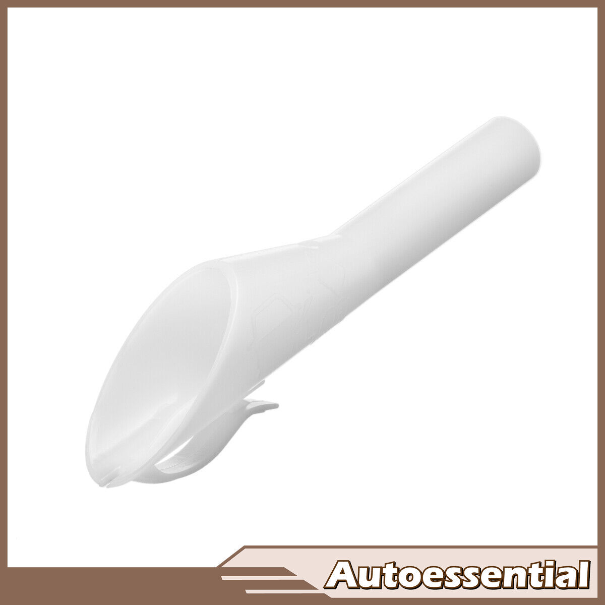 White Capless Fuel Funnel Gas Filler Spout For 09-20 Ford