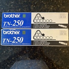2 PACK OF GENUINE OEM BROTHER TN-250 BLACK TONER CARTRIDGE DCP-1000 New In Box