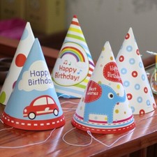 Birthday Party Hats Assorted Pack of 10