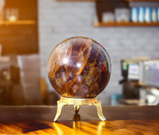 Kryształowa kula kwarcu ognistego - 50mm Mini aura kamień leczniczy czakra równoważąca