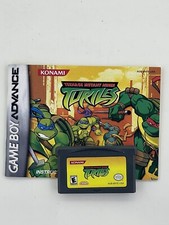Teenage Mutant Ninja Turtles Nintendo Game Boy Advance GBA W/Booklet TESTED