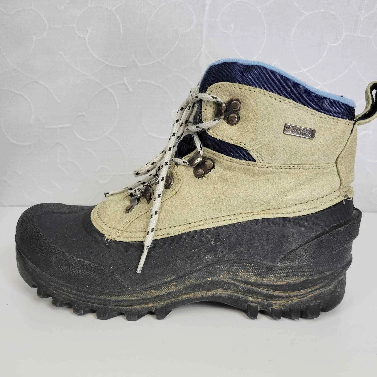 Itasca Womens Hiking Shoes Size 10 Brown Thermolite Waterproof Lace-Up Round Toe