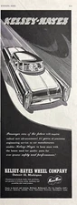 1953 Kelsey Hayes Wheel Company Detroit Cars Future Safety Parts VTG Print Ad
