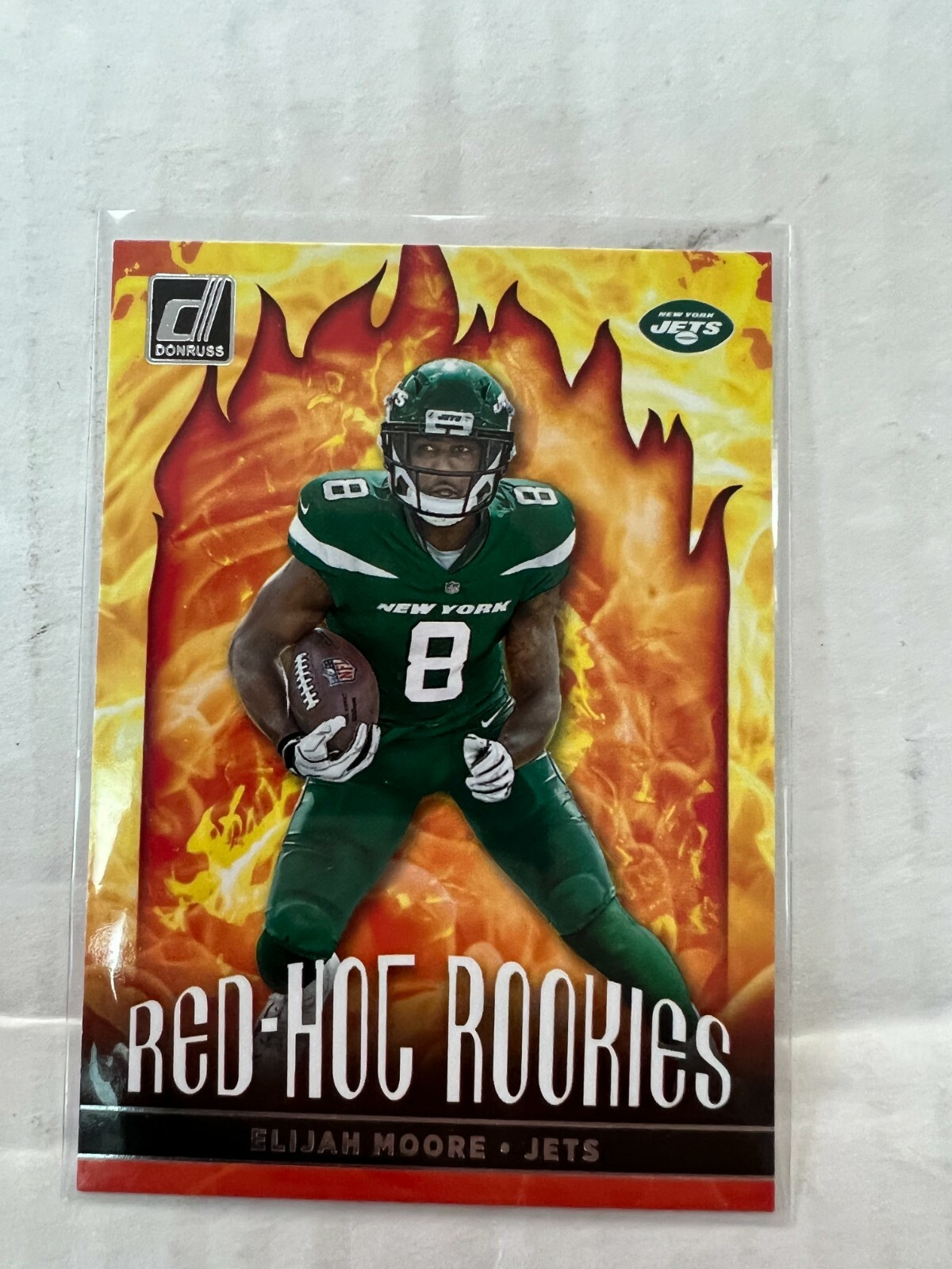 Elijah Moore 2021 Donruss Red Hot Rookies Card #RHR-EMO