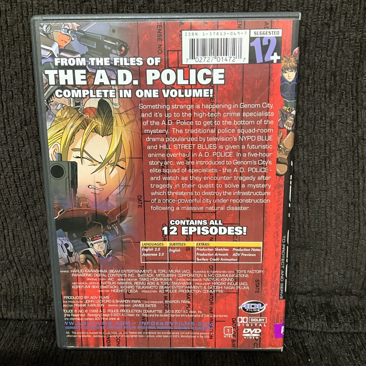 その他 A.D. Police: To Protect And Serve [Blu-ray] A.D. Police: To Protect and Serve: Action 5 DVD (Japan)