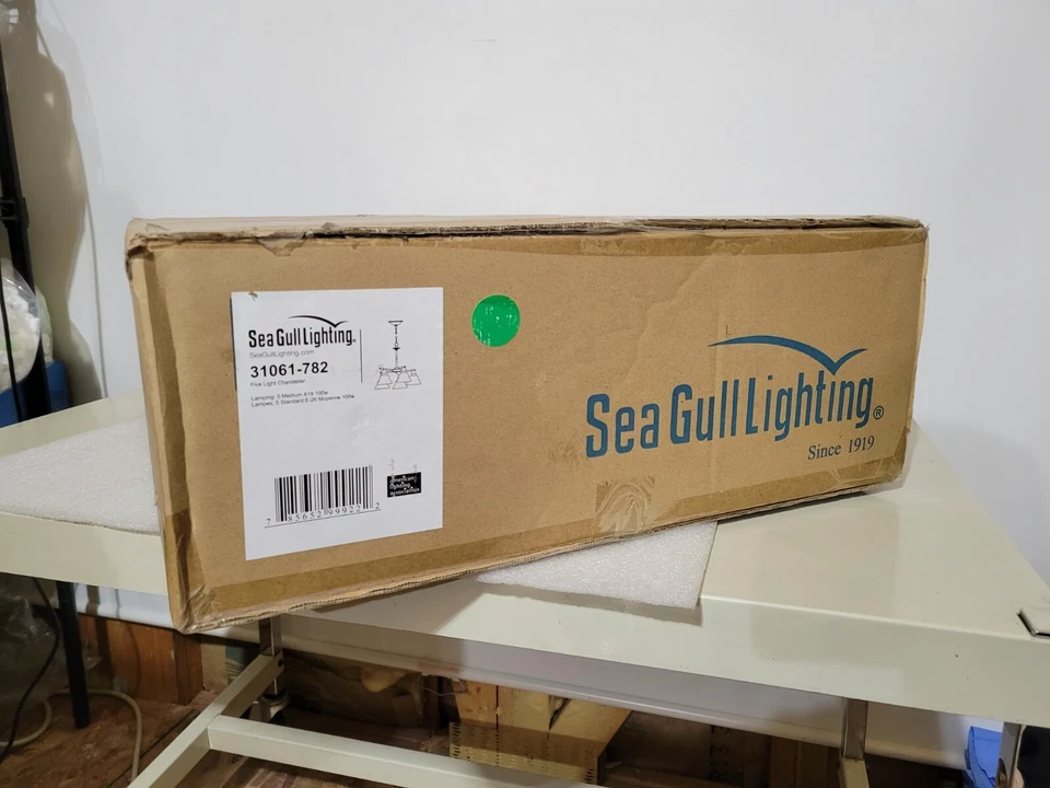 Sea Gull Lighting Sussex 31061-782 5-Light Chandelier – 24 diam. in. – Heirloom - Image 4 of 4