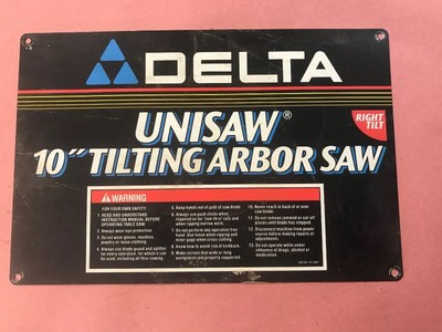 Right Tilt Delta Unisaw 10\