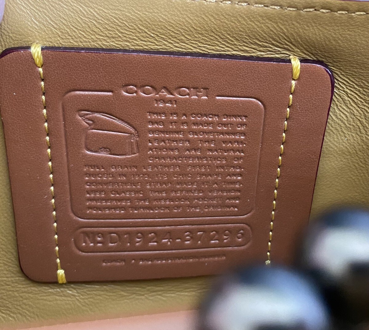 COACH 1941 CUSTOMIZED CHALK DINKY CROSSBODY 37296 EUC | eBay