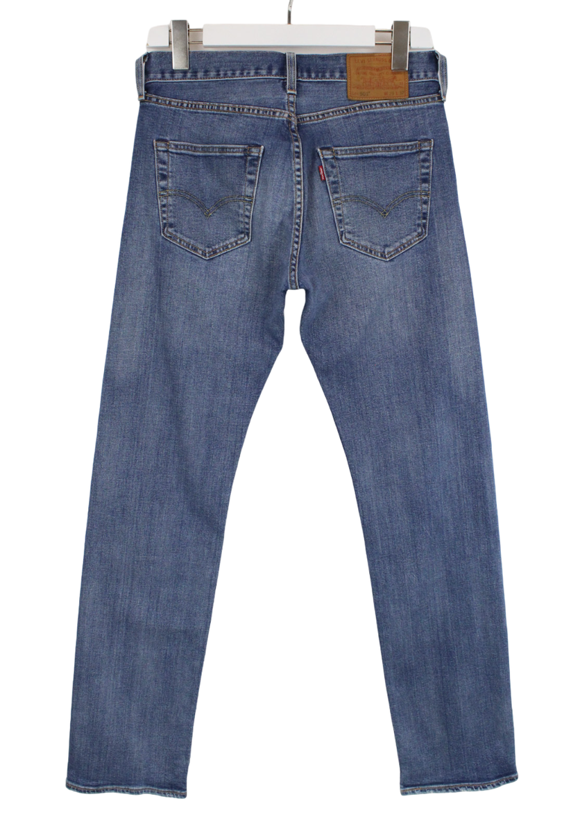 LEVI'S 501 Premium Big E Jeans Men's W29/L32 Whiskers Faded LEVI'S 501 Premium Big E Jeans Men's W29/L32 Whiskers Faded