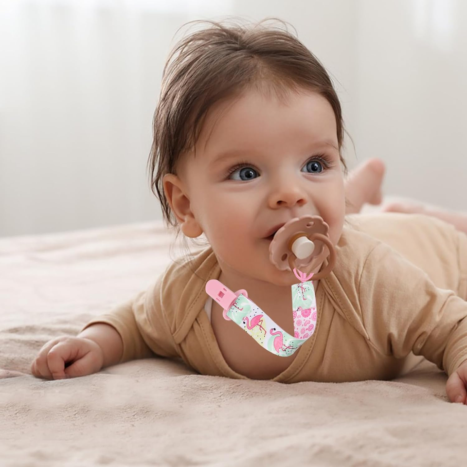 Dummy Clips Girl 8 Pack Pacifier Clips Mam Soother Clips Baby Dummy