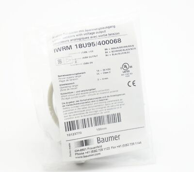 #ad Baumer IWRM 18U95 400068 IWRM18U95 400068 14 30 VDC Analog Sensor unused EUR 249.00