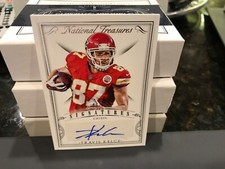 National Treasures Autograph Signatures Chiefs Travis Kelce  48/99  2015