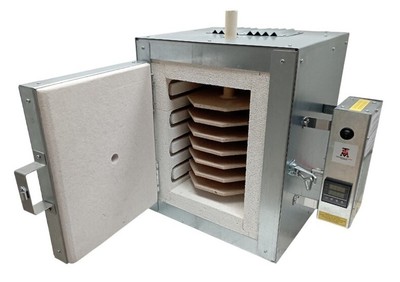 Table-top electric kiln 1100C/2012F for firing small pieces on a large scale