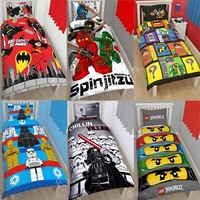 Official Licensed Lego Duvet Bedding Ninjago Batman Star Wars Jurassic