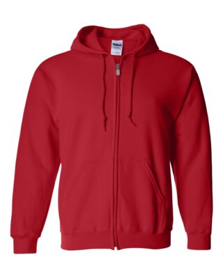 Gildan Men's Heavy Blend Full-Zip Hooded Sweatshirt - Pockets, Up To 5XL, Casual Wear (18600)