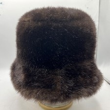 Cloche Hat. unbranded. Black Faux Fur OS Acrylic blend. Lined