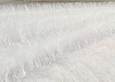 Zottel Stoff Weiß Karneval Fasching Kostüme Dekostoff Bekleidungsstoff Pullover