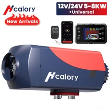 Hcalory Diesel Air Heater 12V 24V 2KW / 8KW bluetooth LCD For Car Bus RV Boat