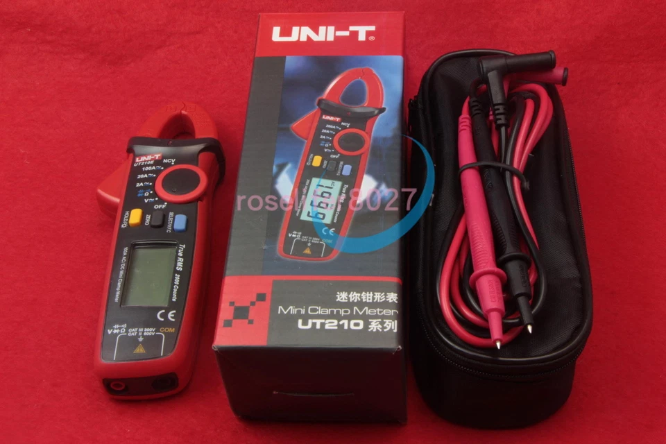 UNI-T UT210E Handheld Digital Clamp Meter Multimeter RMS AC/DC Mini Resistance - Photo 1/1