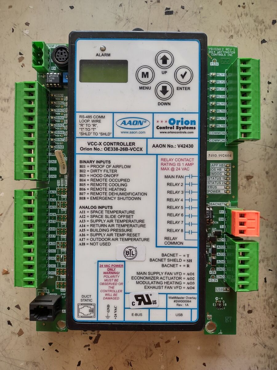 AAON VCC-X CONTROLLER P/N OE338-26B-VCCX | eBay AAON VCC-X CONTROLLER P/N OE338-26B-VCCX | eBay