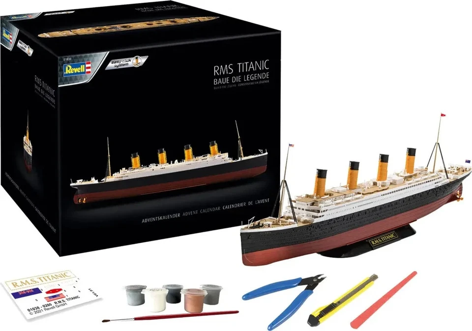 Revell Adventskalender 2021 RMS Titanic in 1:24 Kalender 01038 Weihnachten - Bild 2 von 4