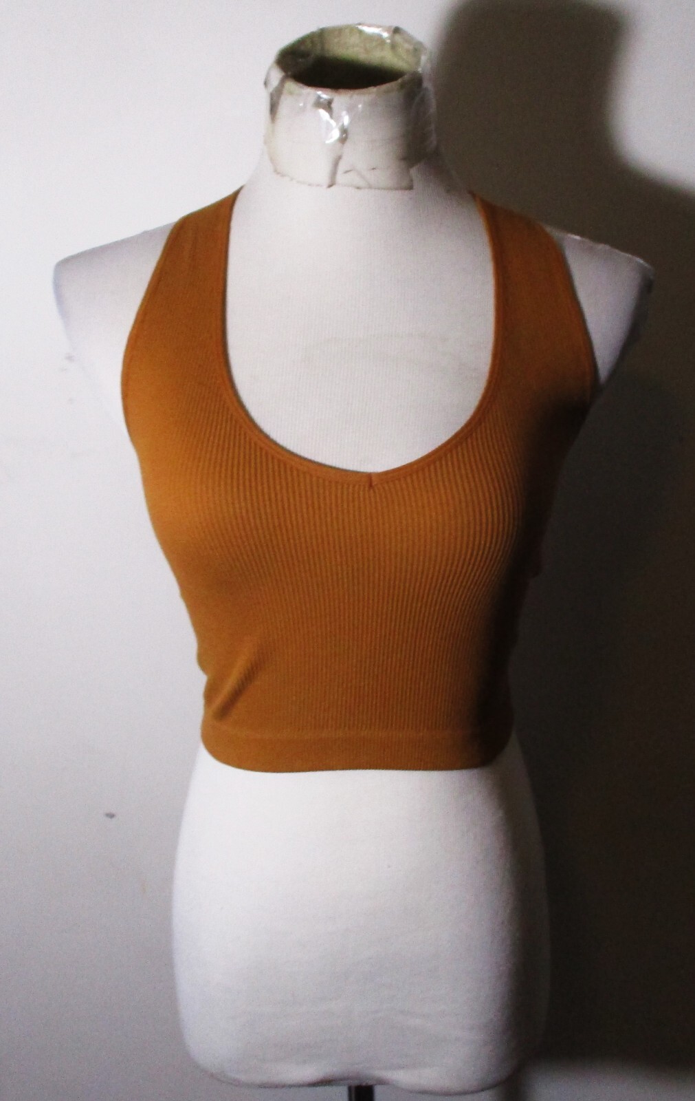 ZENANA Tan Gold Stretch Bralette Top Womens Size L/XL NWT