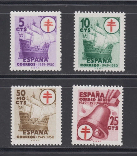 Colecciones y lotes de sellos de España de 1939 a 1949 nuevo sin charnela (MNH)