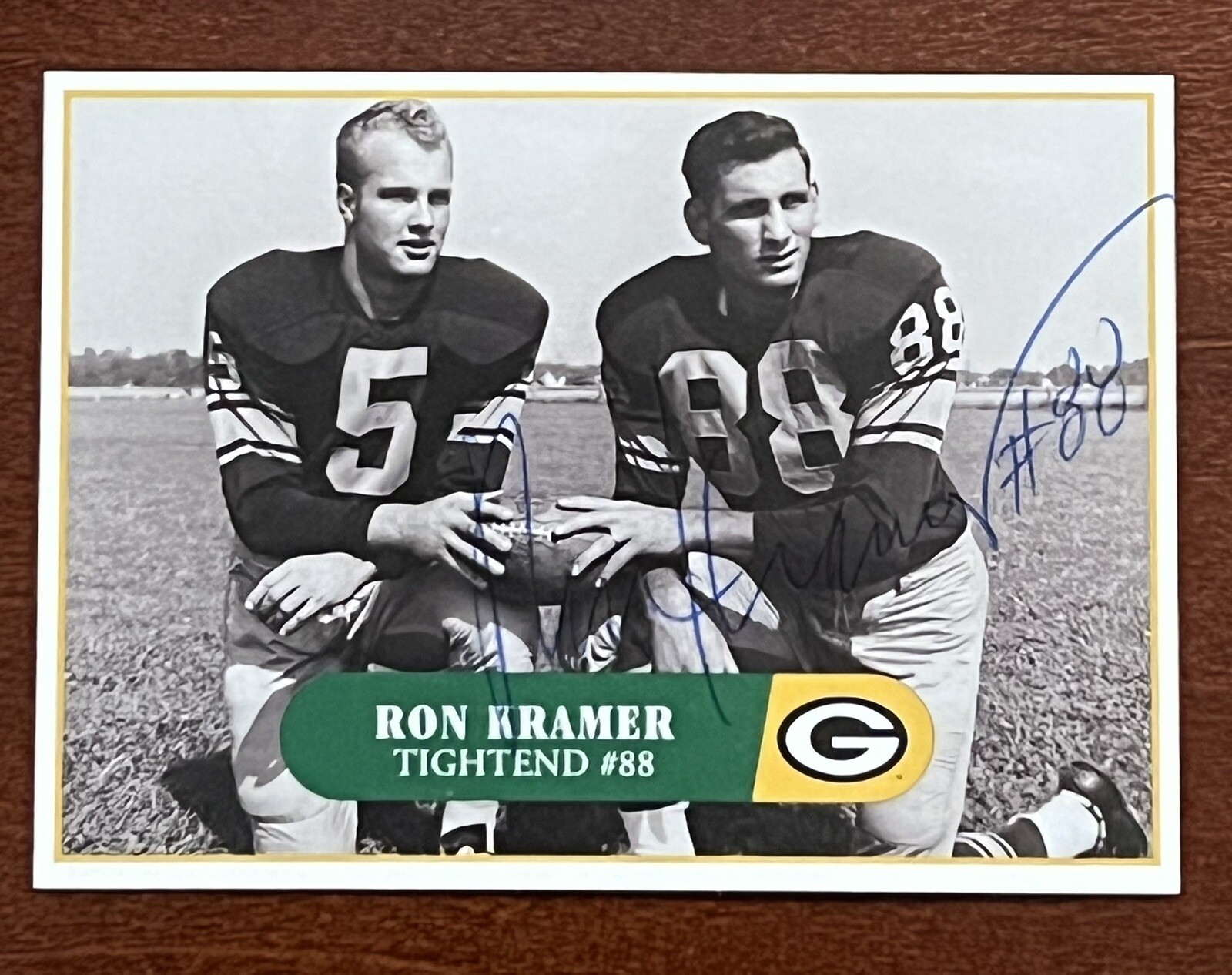 Legends of the Game - Ron Kramer - Auto Hand Signed - Green Bay Packers ...