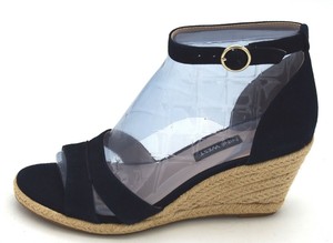 nine west navy wedges