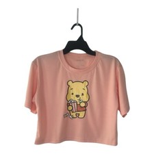 Women's Solid Color Crop Top With Short Sleeves And Round Neckline