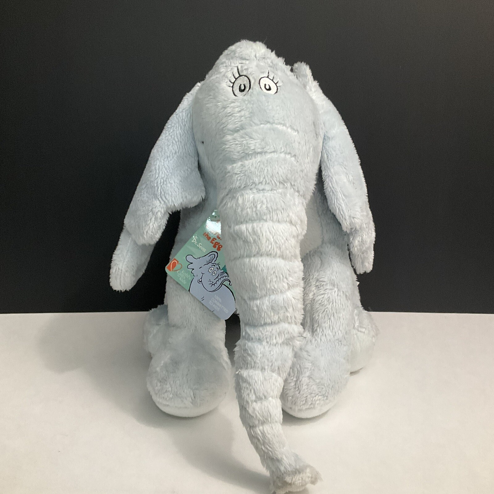 Kohls Cares Dr Seuss Horton Hears A Who Gray Elephant Plush Stuffed Animal 10.5