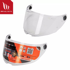 MT Stinger 2 Motorcycle Helmet Visor Anti-Fog Pinlock Ready Clear Smoke MT-V-28B