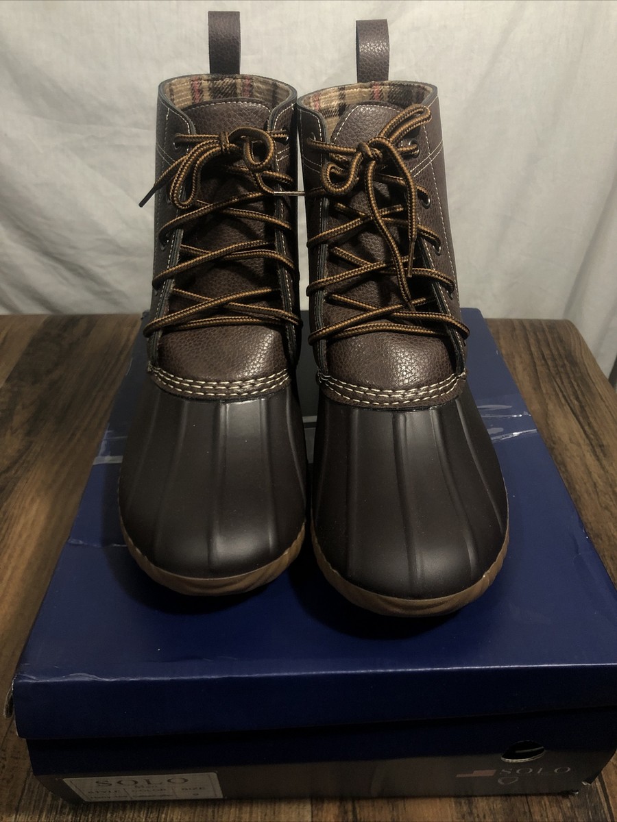 New Solo Harry Black Duck Boots left 10/right 12 Solo Men main image 3