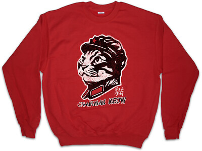 Chairman Meow Sweatshirt Pullover Mao Cat Communist Communism Zedong Fun
