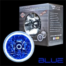 ORACLE 5.75” Sealed Beam Single Headlight + ORACLE Pre-Installed Blue SMD Halo 