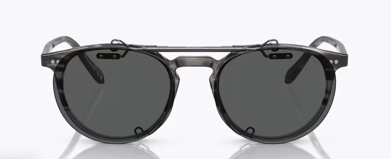 Oliver Peoples Riley flip 0OV5004C 524481 Antique Pewter/Grey 49mm Men's Clip on - Image 2 of 4