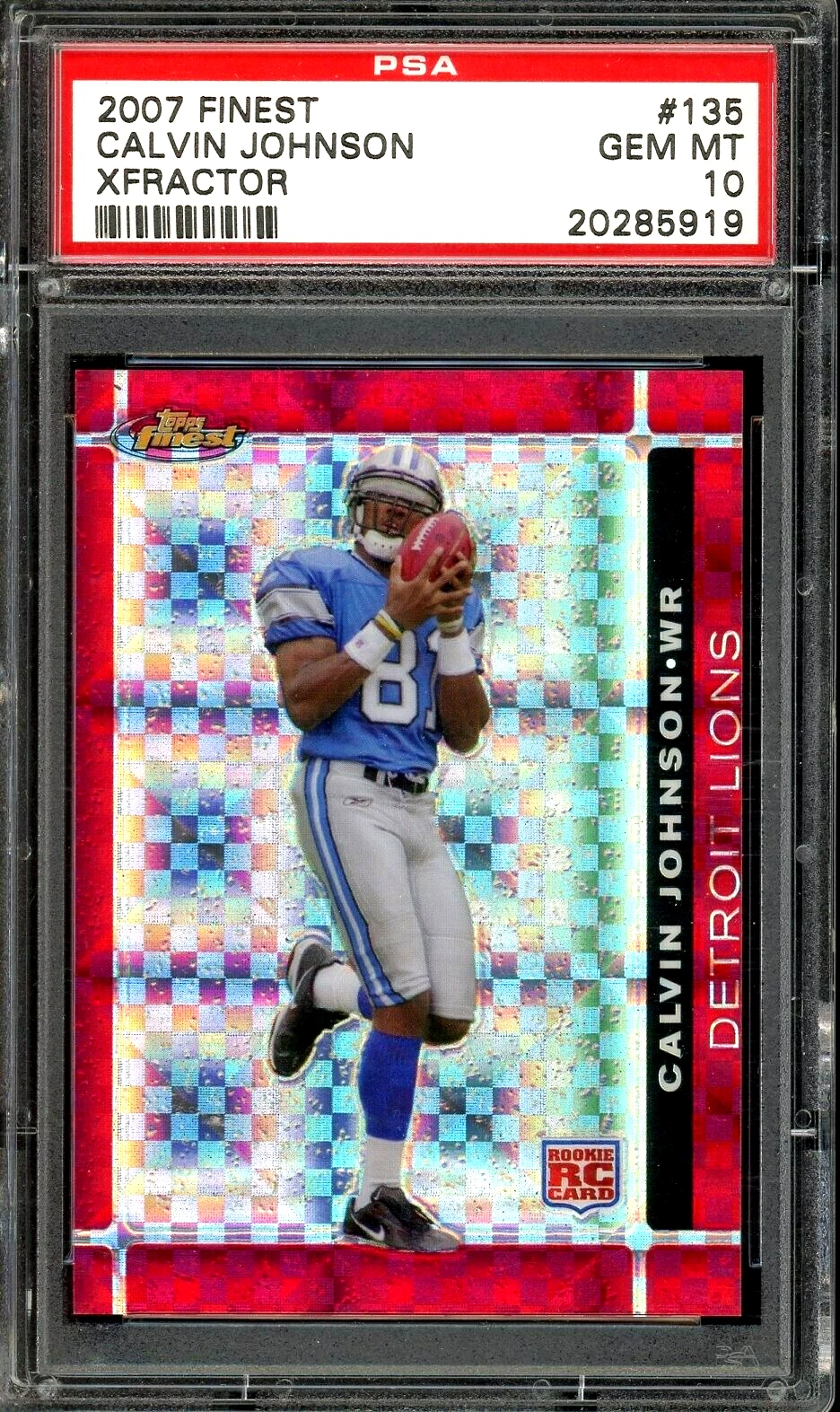 Calvin Johnson Finest #135 Xfractor