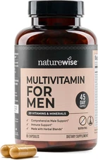 Multivitamin for Men - Daily Male Support - Minerals & Herbs for Energy, Perform
