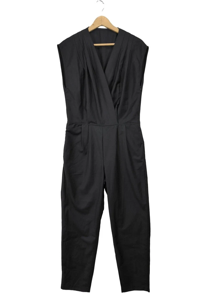 AMERICAN APPAREL Combinaison Dames Pantalon T EU 40 noir style décontracté - Photo 1/4