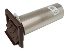 Universal 4" Louvered Vent Hood with Brown Bird Guard, SVHAB4