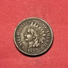 (1) Beautiful Antique 1882 Indian Head Cent/Penny CHOICE VF-VERY FINE